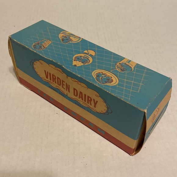 Virden Dairy Accents Vintage Virden Dairy One Quart Ice Cream Box